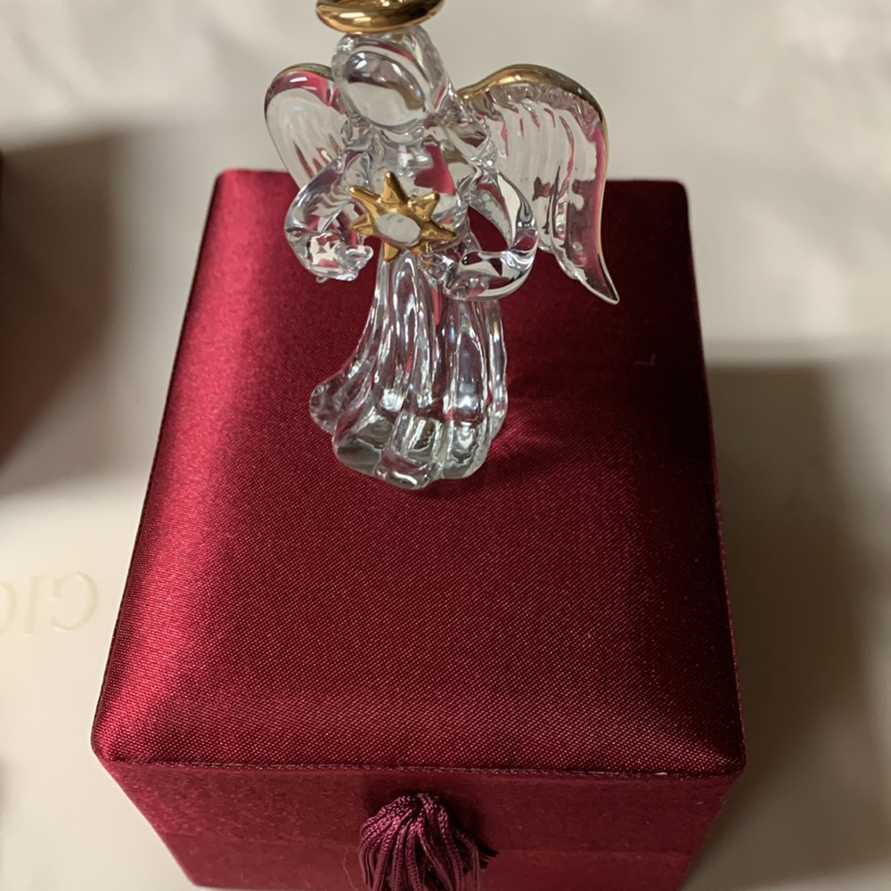 Faithful Guardians Angel w Sunburst Figurine & Grandmother’s Angel Poem Vintage